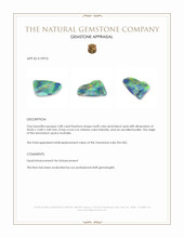 5.88 Ct. Cabochon Semi-Black Opal from Australia Appraisal