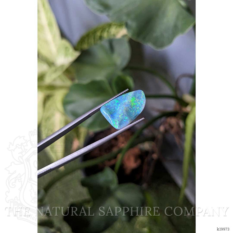 5.88 Ct. Cabochon Semi-Black Opal from Australia