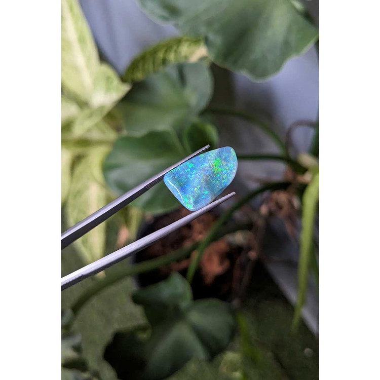 5.88 Ct. Cabochon Semi-Black Opal from Australia