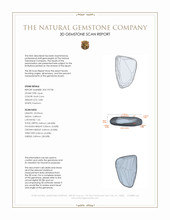 5.88 Ct. Cabochon Semi-Black Opal from Australia 3 D Scan Report