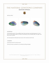 1.89 Ct. Multi Color Black Opal from Australia Appraisal