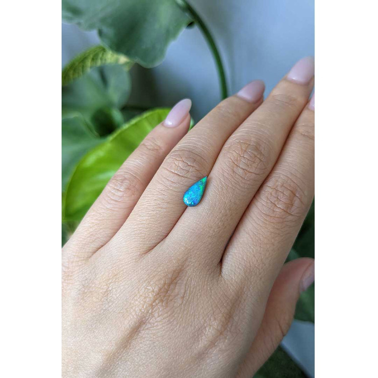 1.05 Ct. Cabochon Black Opal from Australia