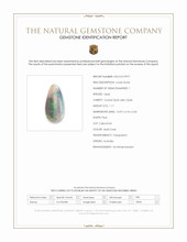 1.11 Ct. Multi Color Cabochon Crystal Opal (Jelly Opal) from Australia Scan Report