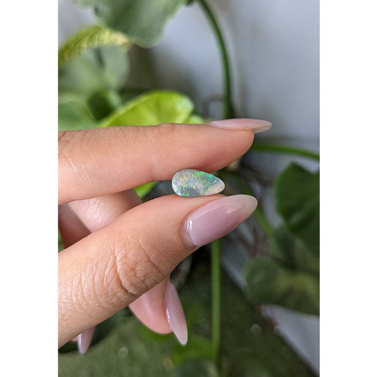 1.11 Ct. Cabochon Semi-Black Opal from Australia