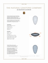 1.11 Ct. Cabochon Semi-Black Opal from Australia 3 D Scan Report