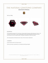 2.02 Ct. Garnet from Ceylon (Sri Lanka) Appraisal