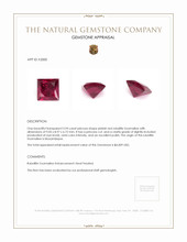 3.94 Ct. Rubellite Tourmaline from Mozambique Appraisal