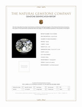 4.45 Ct. White Topaz from Ceylon (Sri Lanka) Scan Report