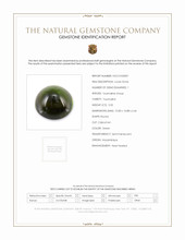 5.05 Ct. Green Cabochon Tourmaline from Mozambique Scan Report