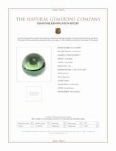 9.36 Ct. Green Cabochon Tourmaline from Mozambique Scan Report