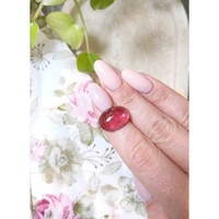 11.53 Ct. Cabochon Rubellite Tourmaline from Brazil Life Style