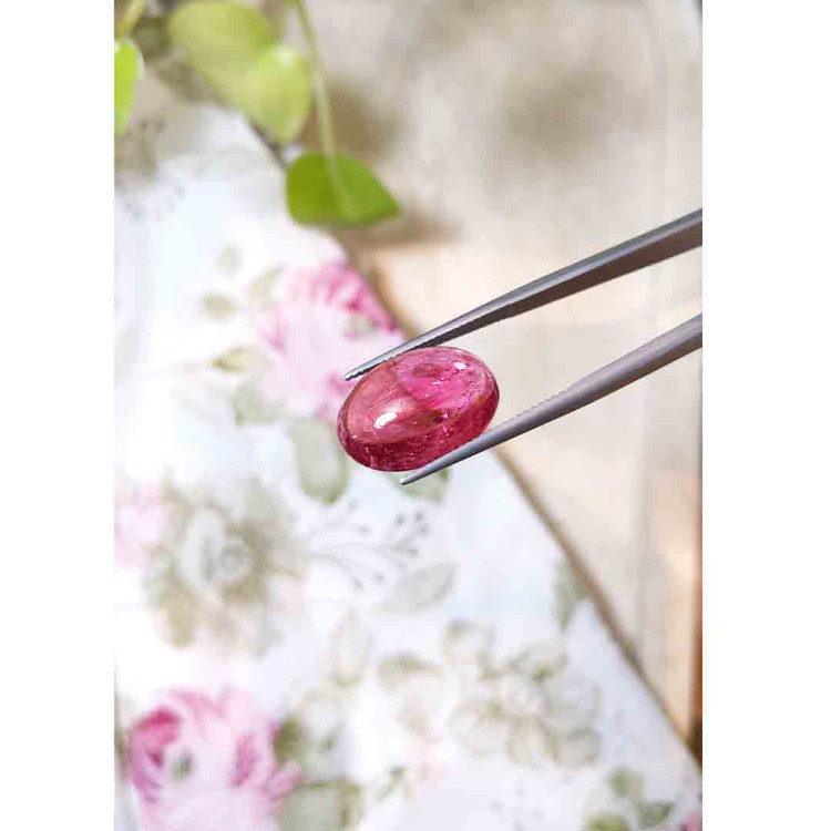 11.53 Ct. Cabochon Rubellite Tourmaline from Brazil