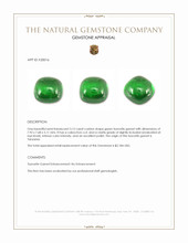 3.12 Ct. Cabochon Tsavorite Garnet from Tanzania Appraisal