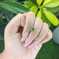 1.04 Ct. Tsavorite Garnet from Tanzania Life Style
