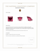 5.25 Ct. Rubellite Tourmaline from Mozambique Appraisal