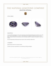 1.82 Ct. Purple Spinel from Ceylon (Sri Lanka) Appraisal