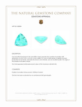 0.38 Ct. Paraiba Tourmaline from Brazil Appraisal