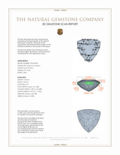 0.38 Ct. Paraiba Tourmaline from Brazil 3 D Scan Report