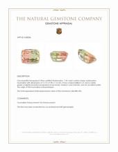 7.49 Ct. Watermelon Tourmaline from Mozambique Appraisal