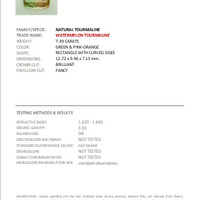 7.49 Ct. Tourmaline from Mozambique Scan Report