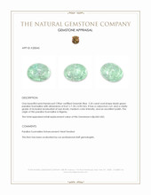 2.35 Ct. Green Cabochon Paraiba Tourmaline from Nigeria Appraisal