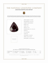 4.85 Ct. Red Zircon from Ceylon (Sri Lanka) Scan Report