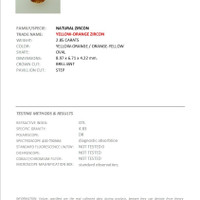 2.85 Ct. Zircon from Ceylon (Sri Lanka) Scan Report