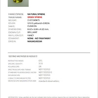 2.42 Ct. Sphene (Titanite) from Madagascar Scan Report