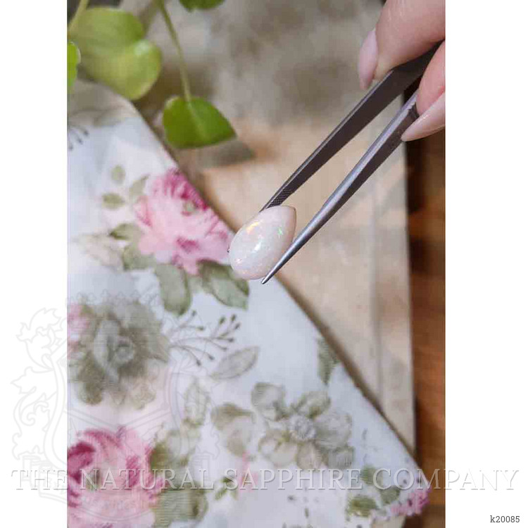 10.32 Ct. Cabochon White Opal from Ethiopia