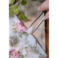 10.32 Ct. Cabochon White Opal from Ethiopia Life Style