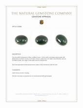 59.38 Ct. Cabochon Jade from Burma (Myanmar) Appraisal