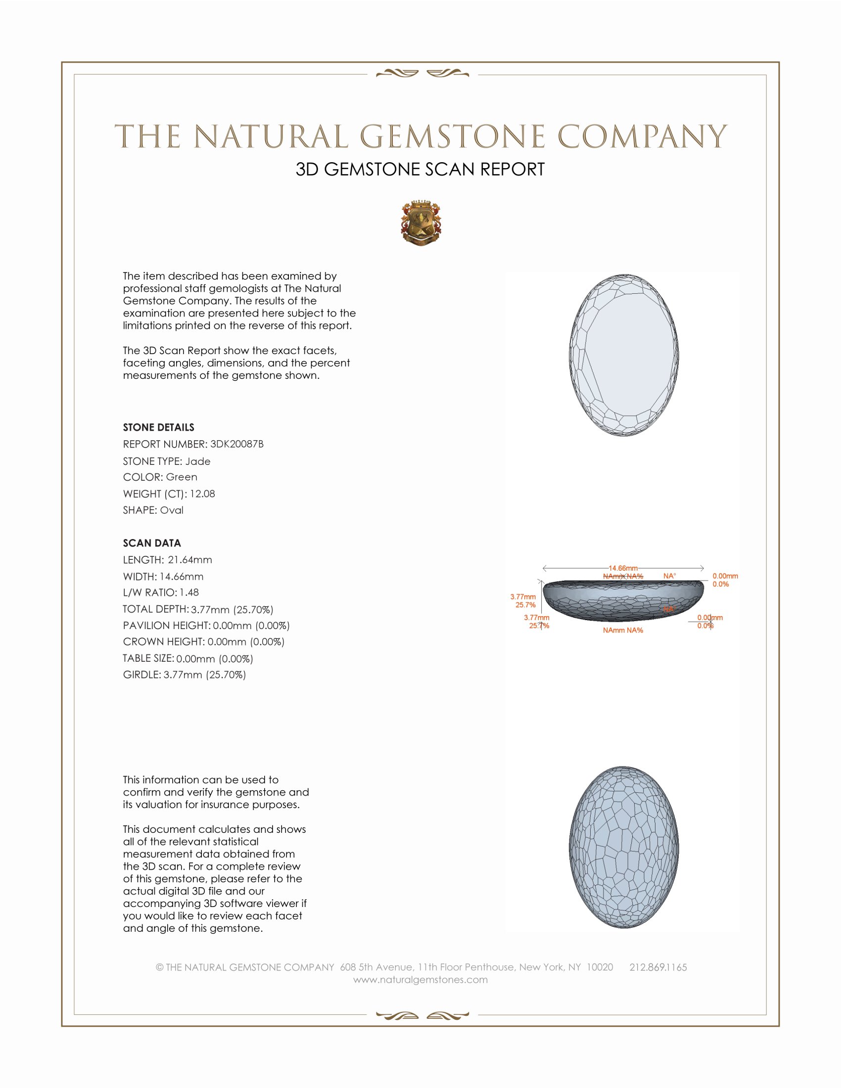 12.08 Ct. Jade from Burma (Myanmar)