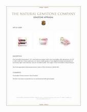 1.07 Ct. Tourmaline from Mozambique Appraisal