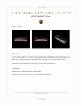 3.19 Ct. Yellow Cabochon Rutilated Quartz from Brazil Appraisal