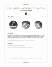 2.55 Ct. Brown Cabochon Chrysoberyl from Ceylon (Sri Lanka) Appraisal