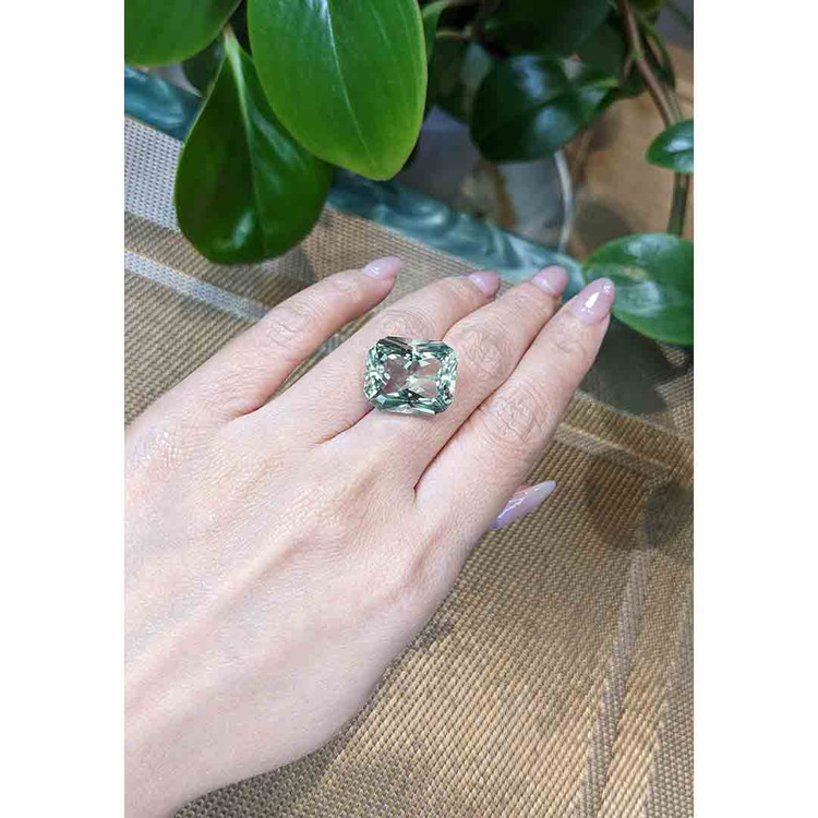 18.83 Ct. Prasiolite from Brazil