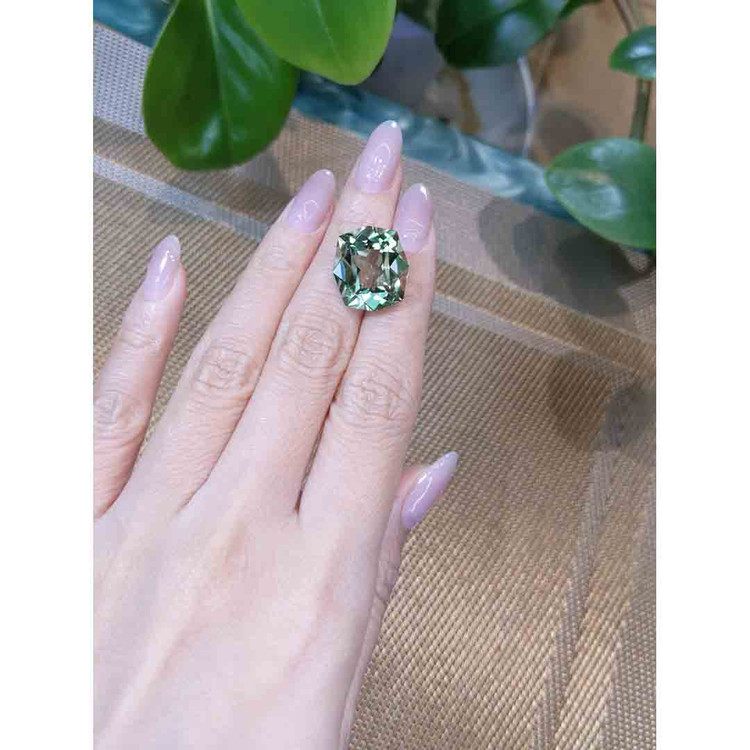 16.03 Ct. Prasiolite from Brazil