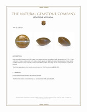 1.92 Ct. Brown Cabochon Chrysoberyl from Ceylon (Sri Lanka) Appraisal