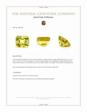 5.04 Ct. Lemon Quartz from Madagascar Appraisal