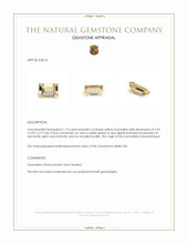 1.12 Ct. Yellow Tourmaline from Mozambique Appraisal