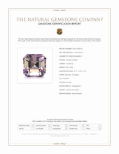 4.36 Ct. Bi Color Ametrine from Ceylon (Sri Lanka) Scan Report