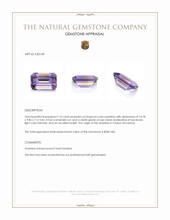 7.10 Ct. Ametrine from Ceylon (Sri Lanka) Appraisal