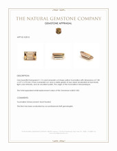 1.13 Ct. Yellow Tourmaline from Mozambique Appraisal