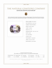 3.56 Ct. Bi Color Ametrine from Ceylon (Sri Lanka) Scan Report