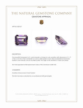 4.51 Ct. Bi Color Ametrine from Ceylon (Sri Lanka) Appraisal