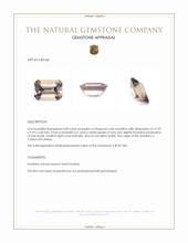 4.89 Ct. Bi Color Ametrine from Ceylon (Sri Lanka) Appraisal