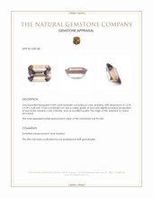 4.89 Ct. Ametrine from Ceylon (Sri Lanka) Appraisal