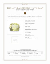 5.40 Ct. Lemon Quartz from Brazil Scan Report