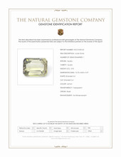 3.92 Ct. Lemon Quartz from Brazil Scan Report