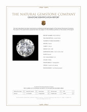 0.85 Ct. White Zircon from Ceylon (Sri Lanka) Scan Report